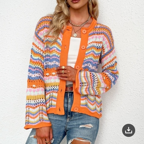 Chevron Cardigan - Picture 2 of 2